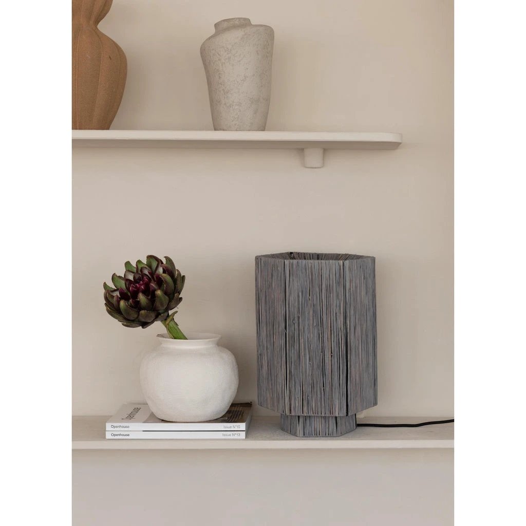 Tafellamp Panama - Lichtgrijs - 36x24x36cm by GOOD&MOJO