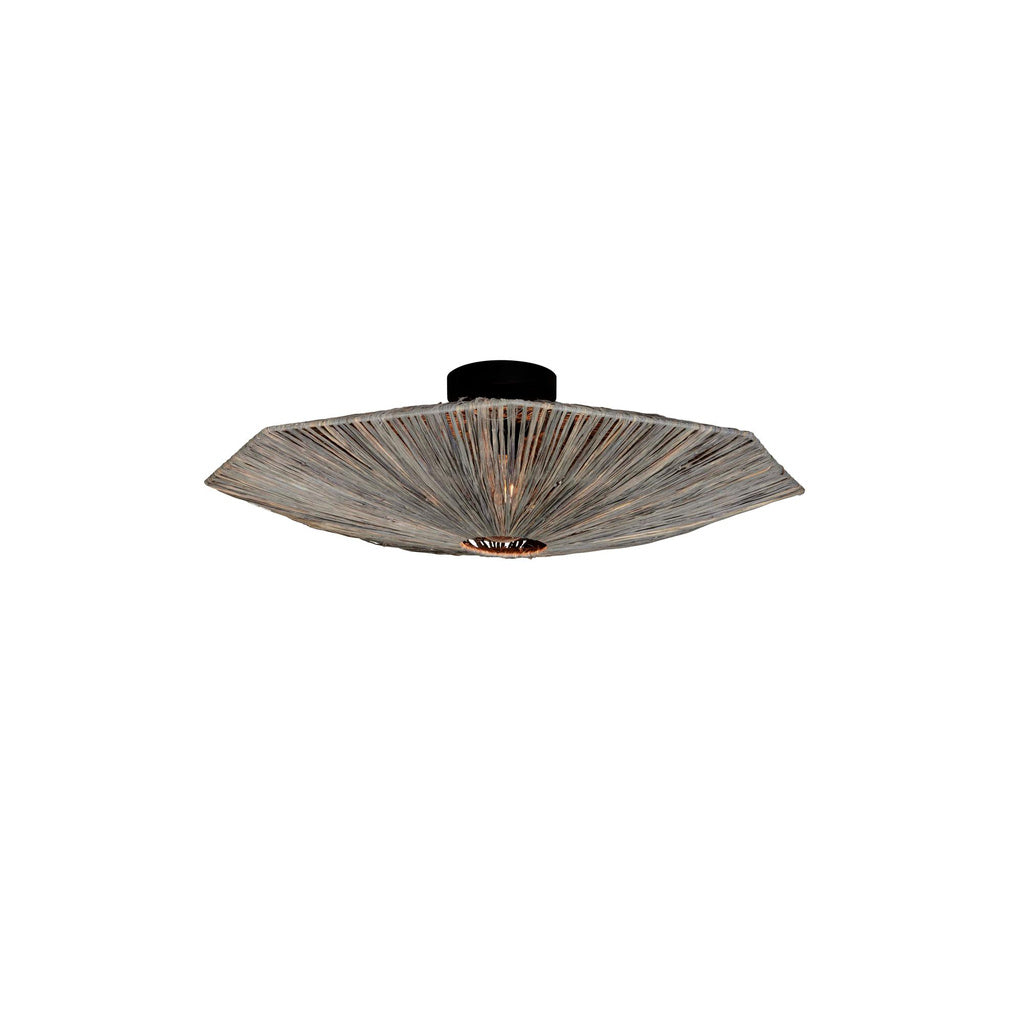 Plafondlamp Panama - Donkergrijs - 65x65x7cm - depauwwonen