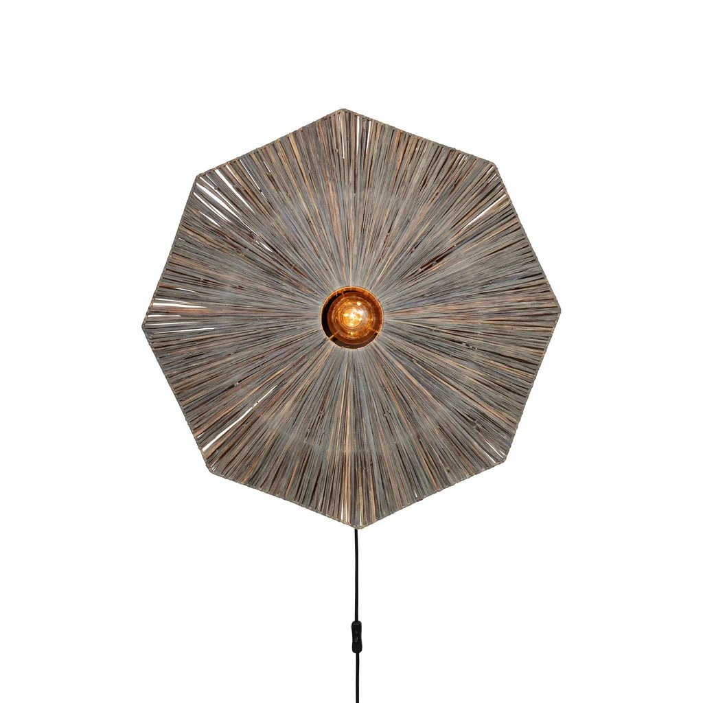 Wandlamp Panama - Donker grijs - 65x7x65cm by GOOD&MOJO