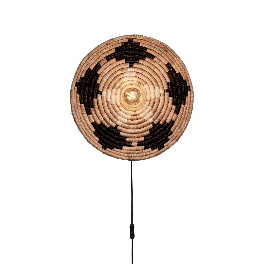 Wandlamp Andros - Naturel/Zwart - Ø45cm - depauwwonen