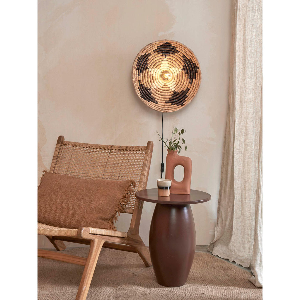 Wandlamp Andros - Naturel/Zwart - Ø45cm - depauwwonen
