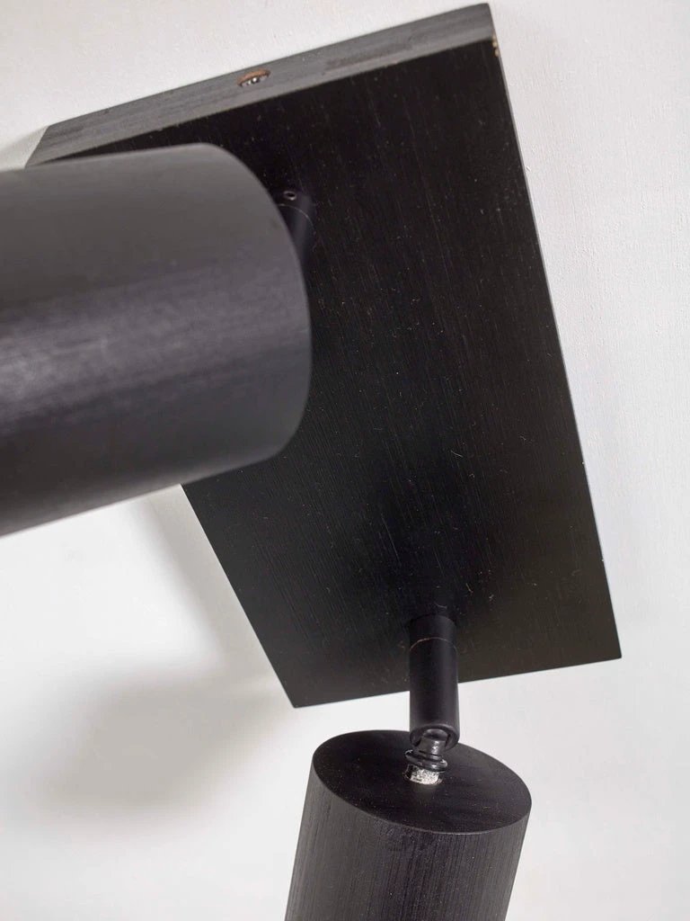 Plafonniere Java - Bamboe Zwart - 22x12x13cm by GOOD&MOJO