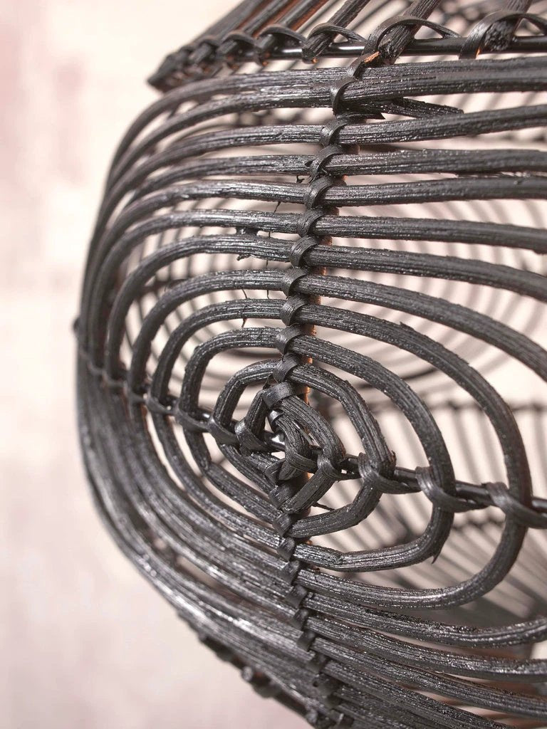 Plafondlamp Madeira Rotan zwart by GOOD&MOJO