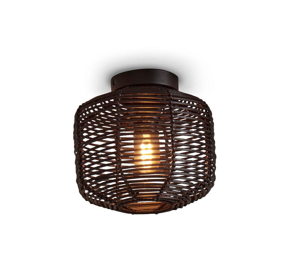 Plafondlamp Tanami Rotan zwart by GOOD&MOJO