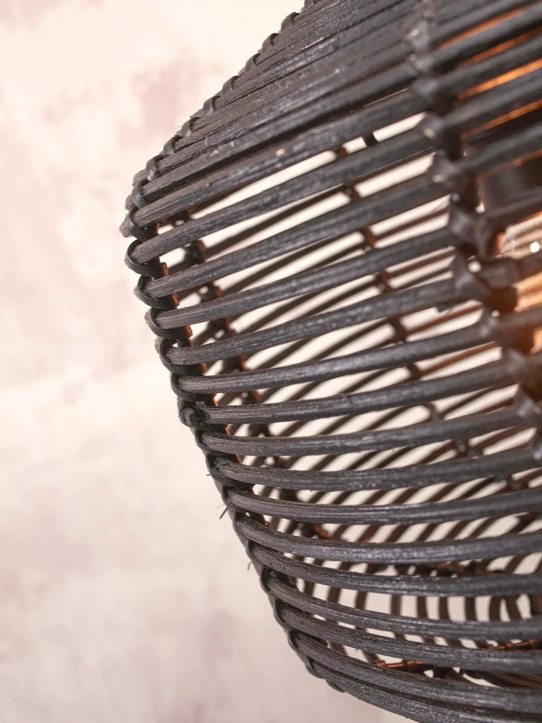 Plafondlamp Tanami Rotan zwart by GOOD&MOJO