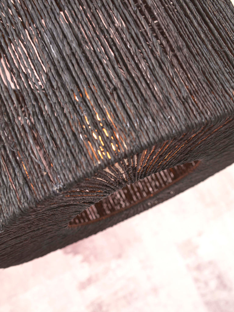 Plafondlamp Iguazu Jute zwart - S by GOOD&MOJO