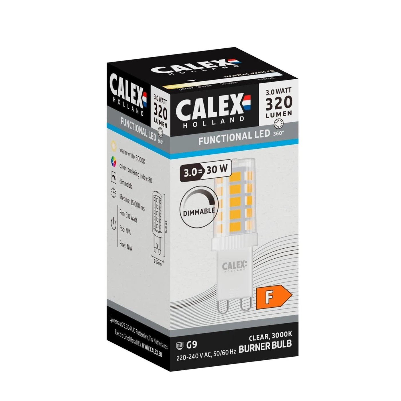 LED Filament Lamp - G9 - Warm Wit by Calex