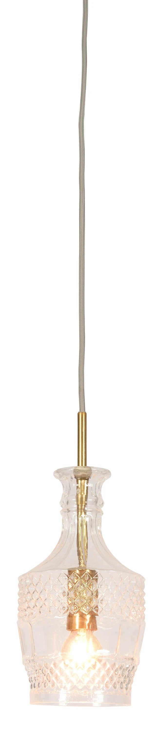 Pendellamp Brussel - Goud/Glas - Ø13cm by it's about RoMi