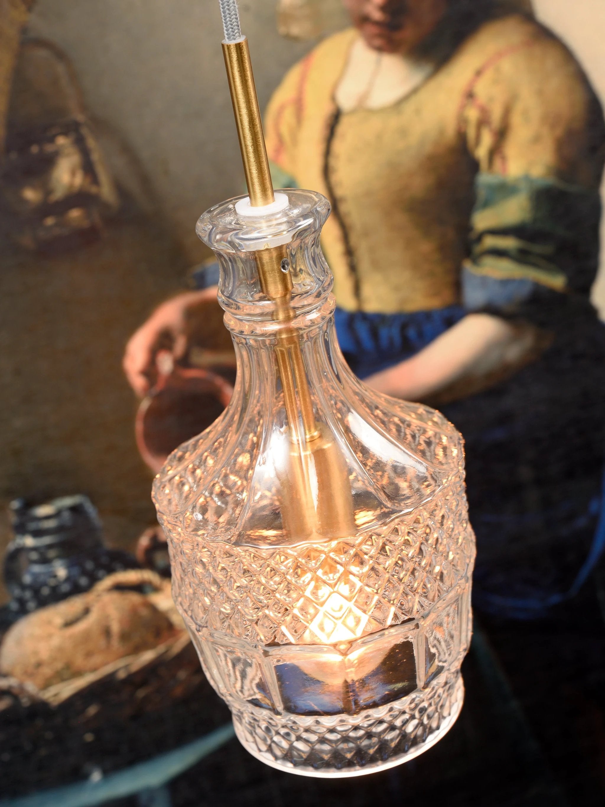 Pendellamp Brussel - Goud/Glas - Ø13cm by it's about RoMi