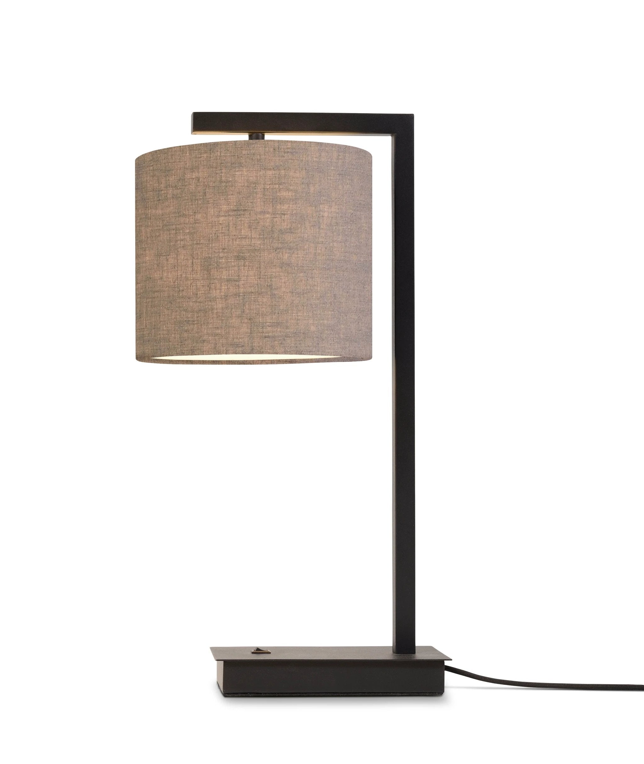 Tafellamp Boston - Zwart/Taupe - 18x18x44cm by it's about RoMi