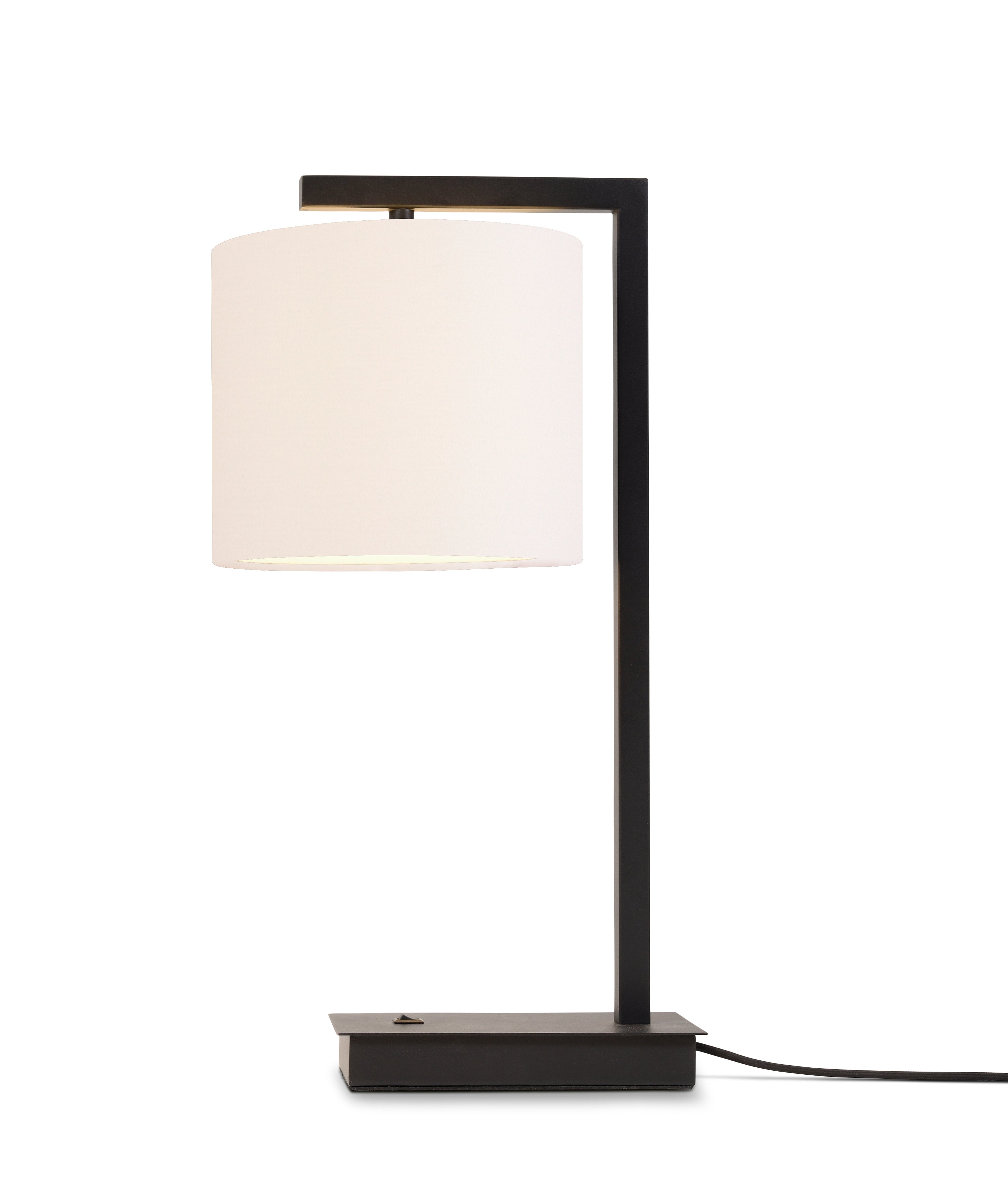 Tafellamp Boston - Zwart/Wit - 18x18x44cm - depauwwonen