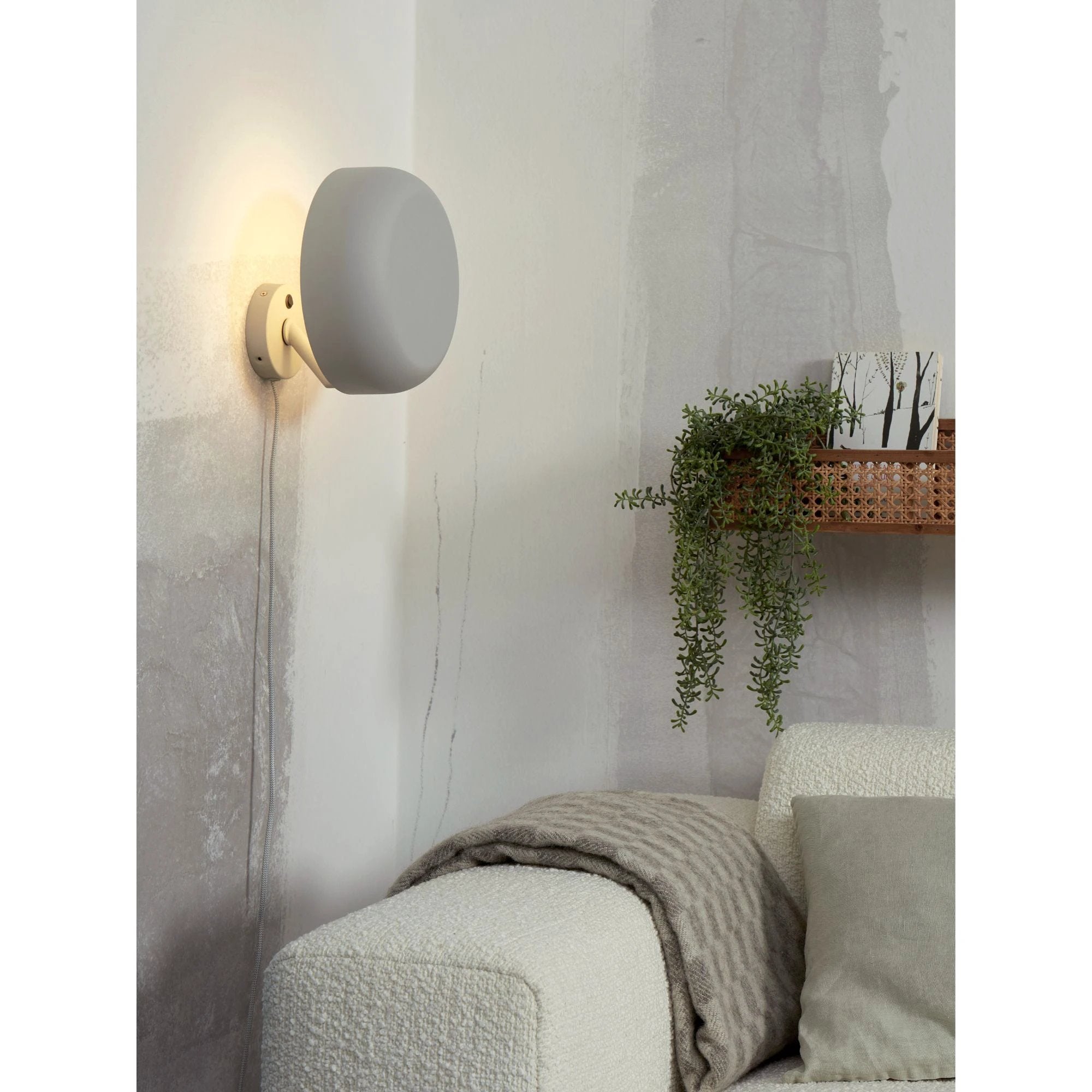 Wandlamp Porto - Grijs - Ø25cm by it's about RoMi