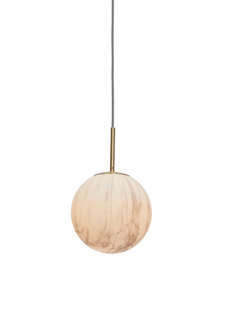 Hanglamp glas/ijzer Carrara globe Ø22 - M by it's about RoMi