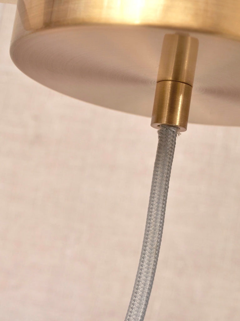 Hanglamp glas/ijzer Carrara Ø28 - L - depauwwonen