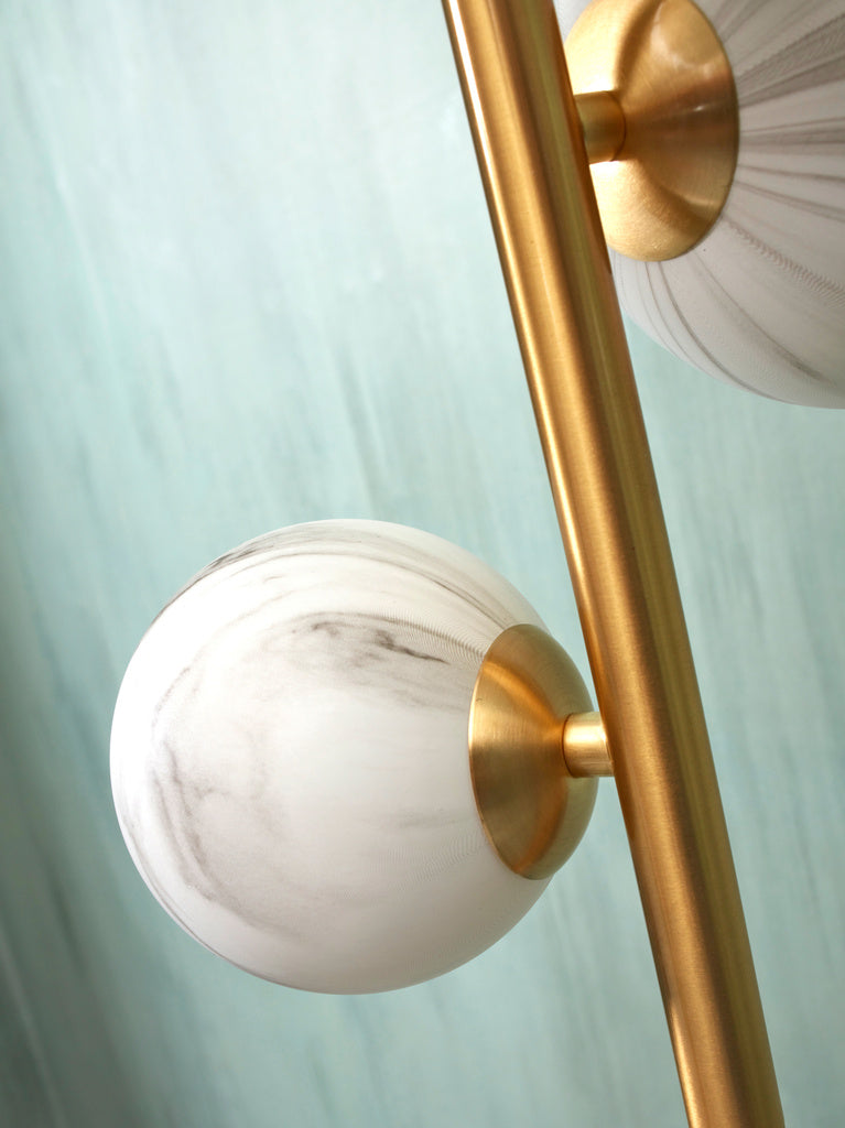 Vloerlamp glas/ijzer Carrara 3-bol by it's about RoMi