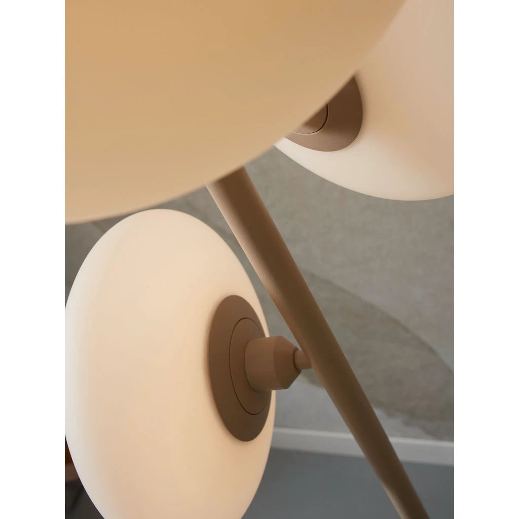 Vloerlamp Sapporo 3 schijf wit/zand by it's about RoMi