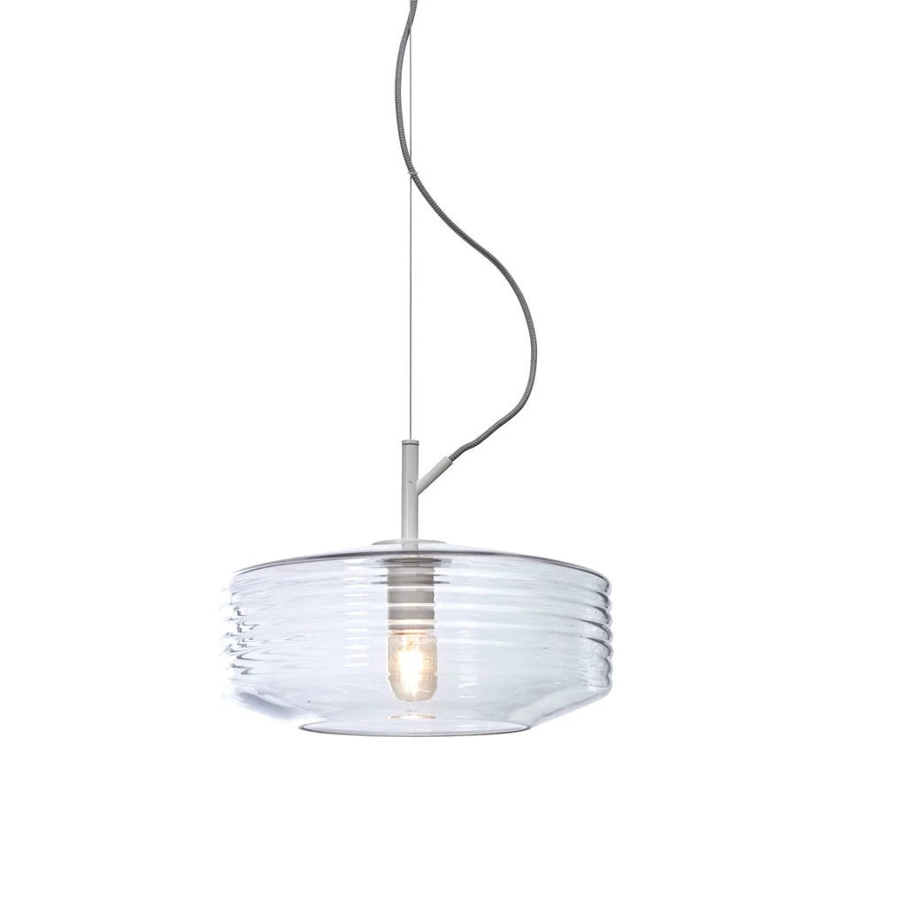Hanglamp glas Verona geribbeld - helder by it's about RoMi