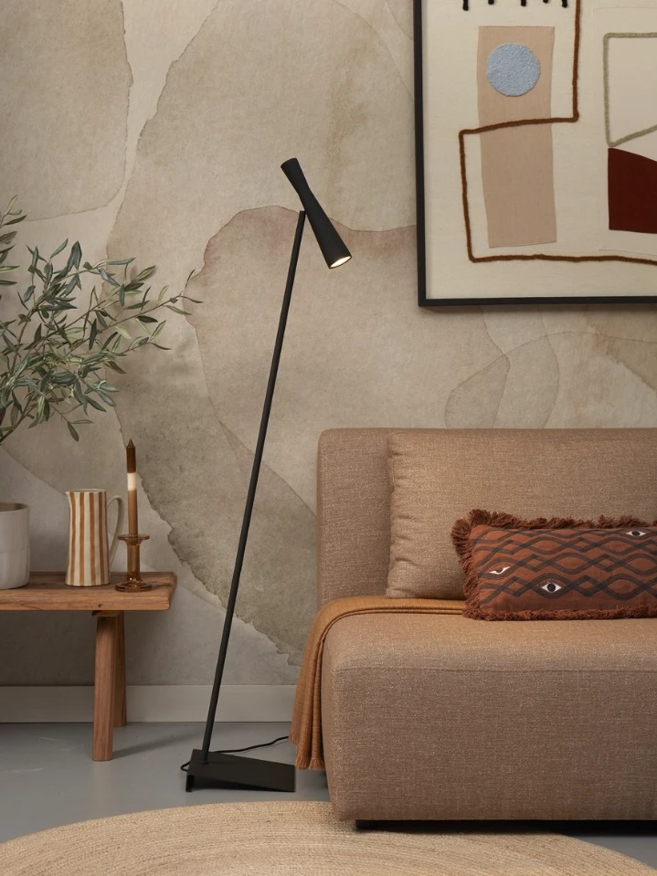 Vloerlamp Bordeaux - Zwart - 22x36x145.5cm by it's about RoMi