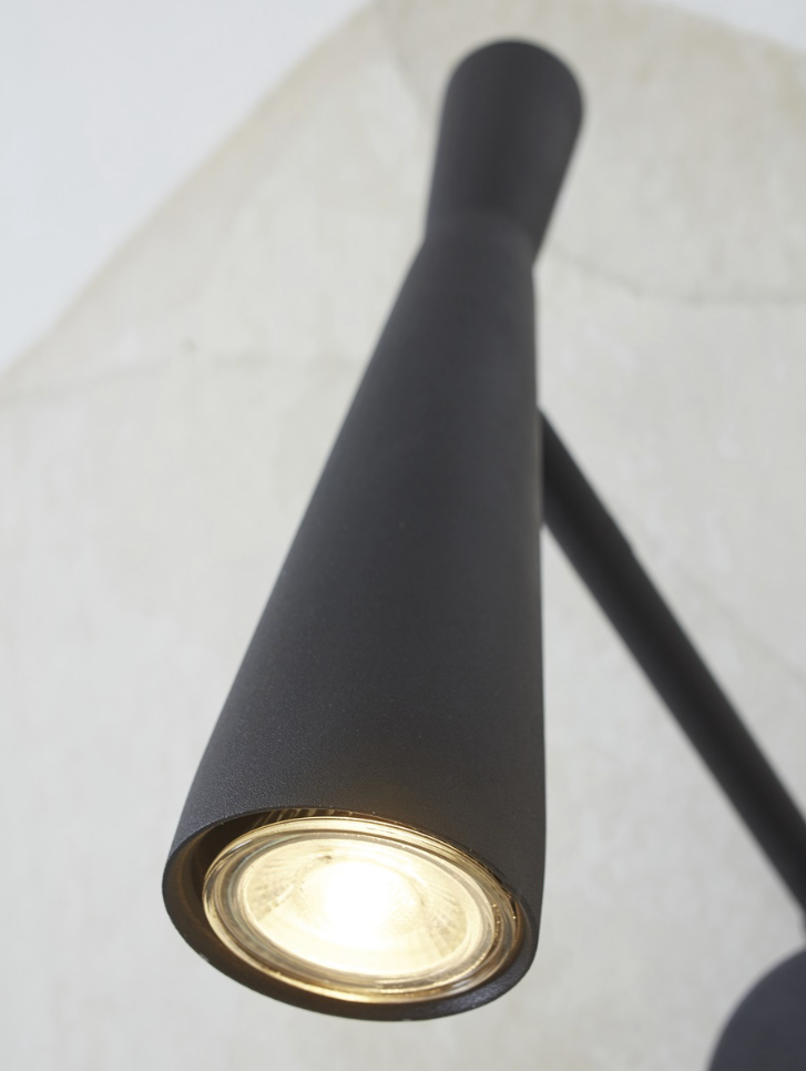 Wandlamp Bordeaux - Zwart - 10.5x26x34.5cm - depauwwonen