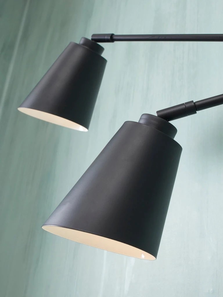 Wandlamp Bremen - Zwart - 130x49cm - 2L by it's about RoMi
