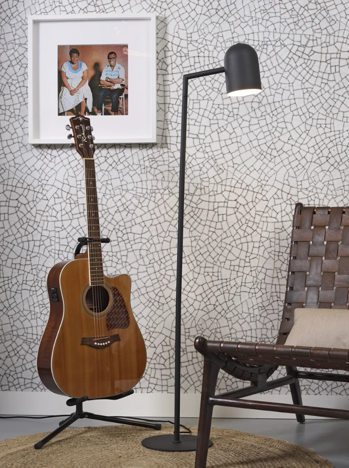 Vloerlamp Marseille - Zwart - 40x25x141cm by it's about RoMi