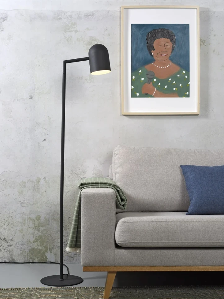 Vloerlamp Marseille - Zwart - 40x25x141cm by it's about RoMi