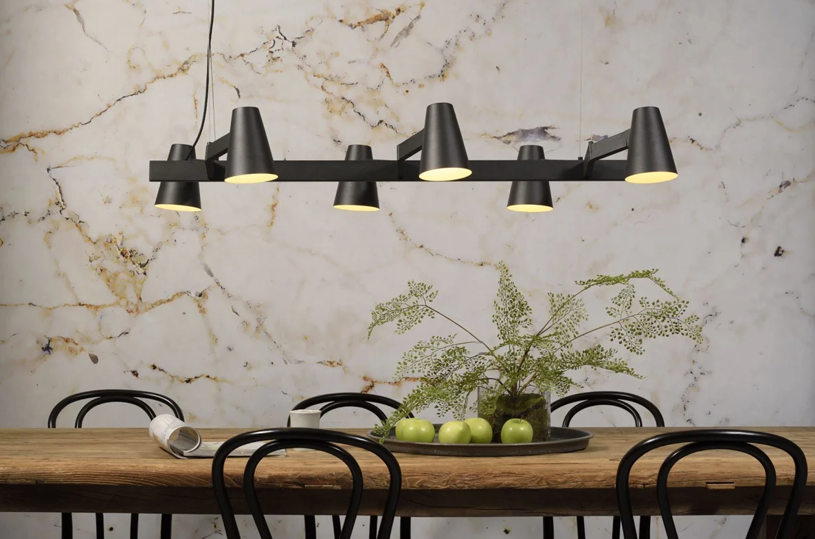 Hanglamp ijzer Biarritz verstelbaar zwart - depauwwonen