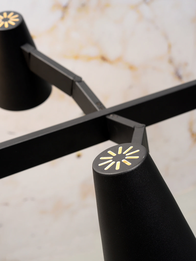 Hanglamp ijzer Biarritz verstelbaar zwart - depauwwonen