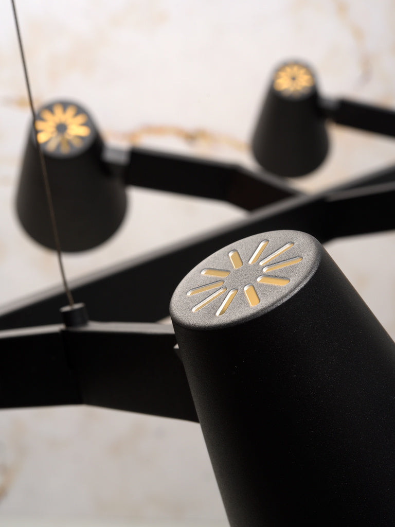 Hanglamp ijzer Biarritz verstelbaar zwart - depauwwonen