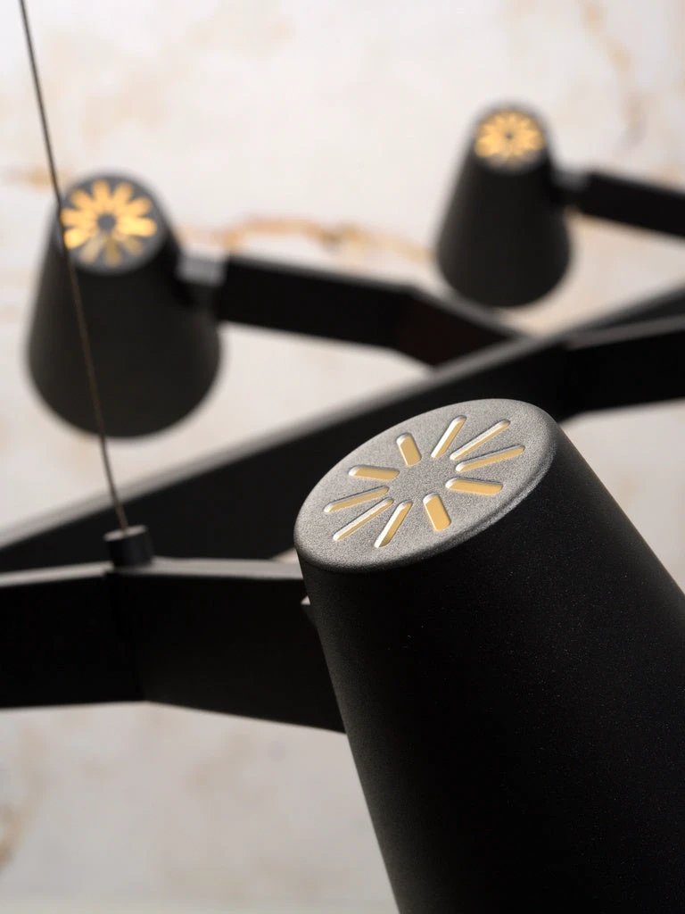 Hanglamp ijzer Biarritz verstelbaar zwart by it's about RoMi