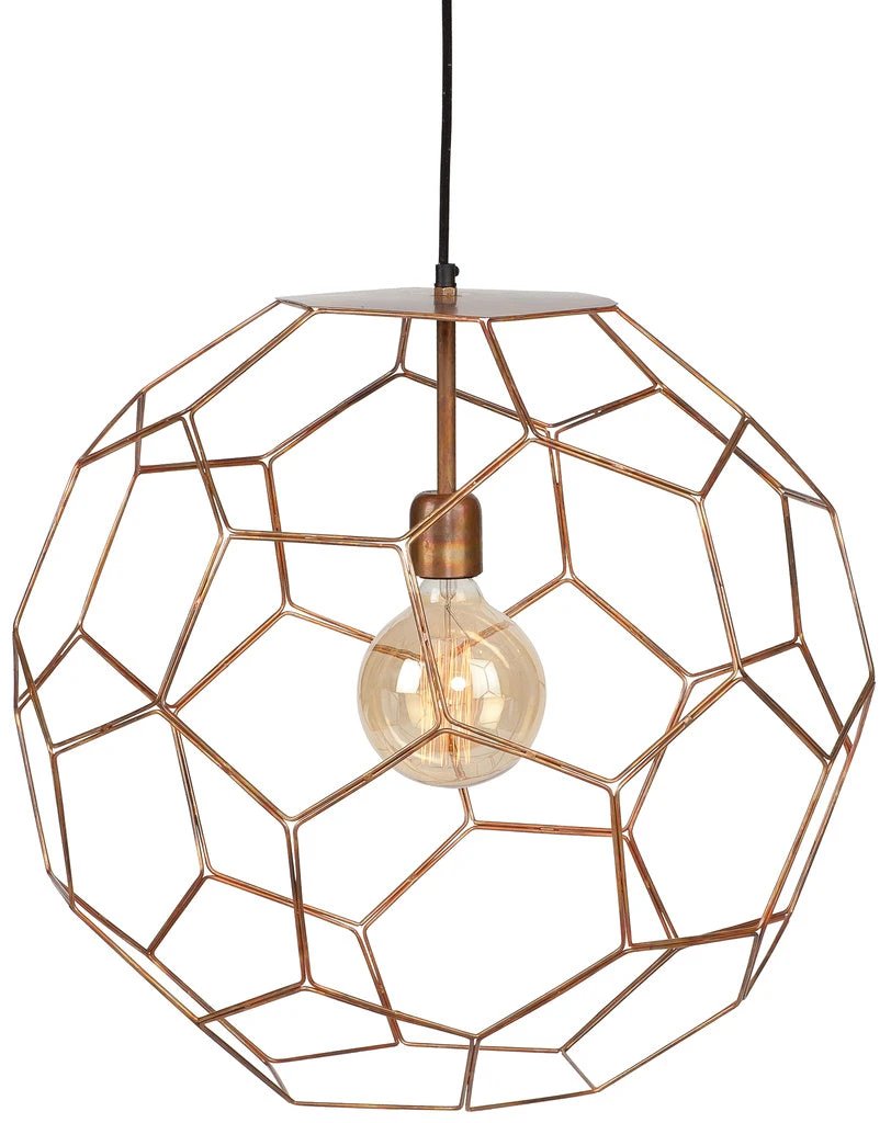 Hanglamp draadijzer Marrakesh koper L by it's about RoMi