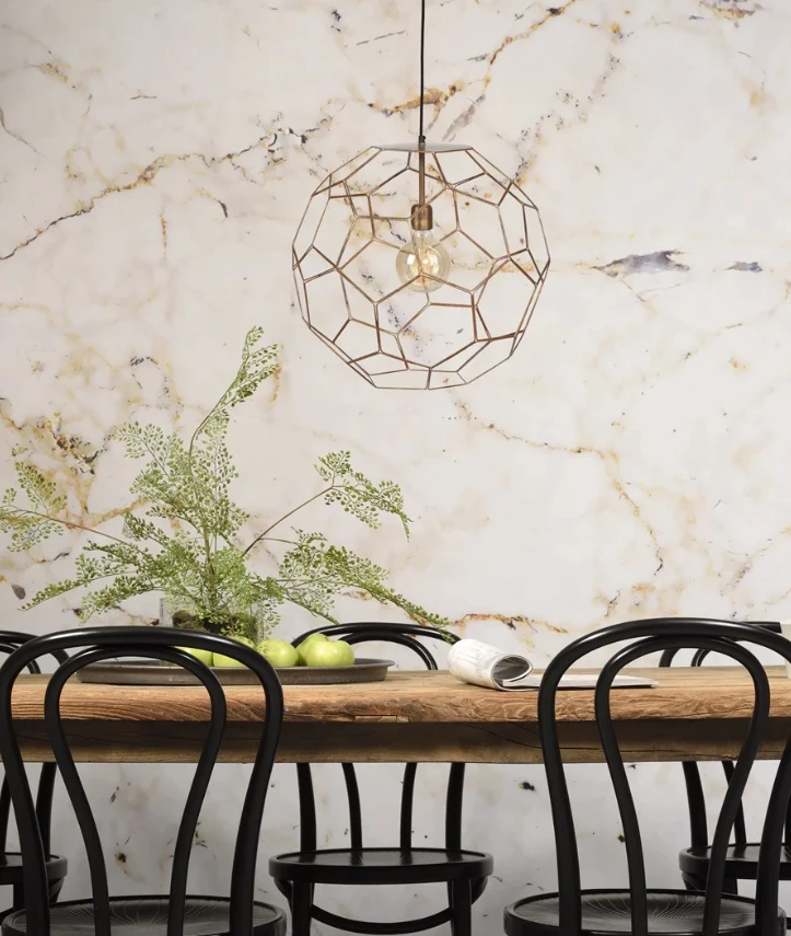 Hanglamp draadijzer Marrakesh koper S by it's about RoMi