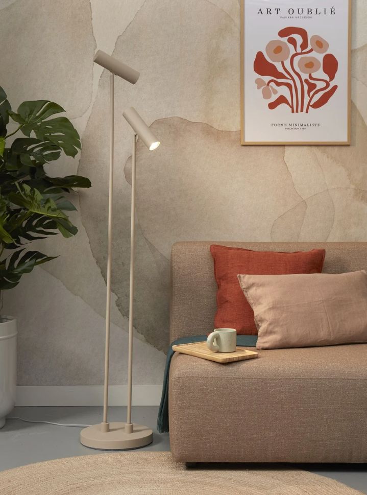 Floor lamp Havana 2-light zand - depauwwonen