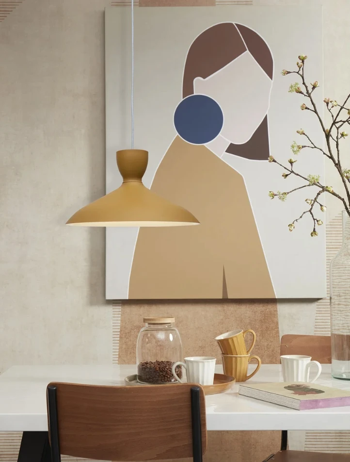 Hanglamp Hanover - Geel - 40x40x22cm by it's about RoMi