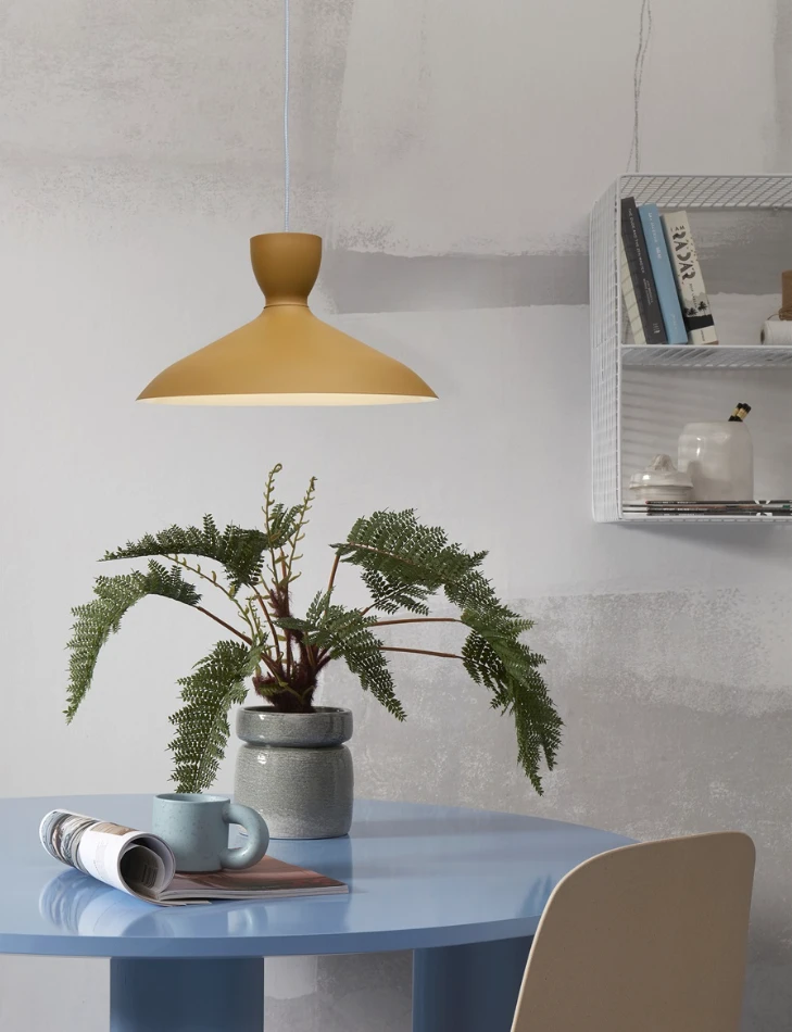 Hanglamp Hanover - Geel - 40x40x22cm by it's about RoMi