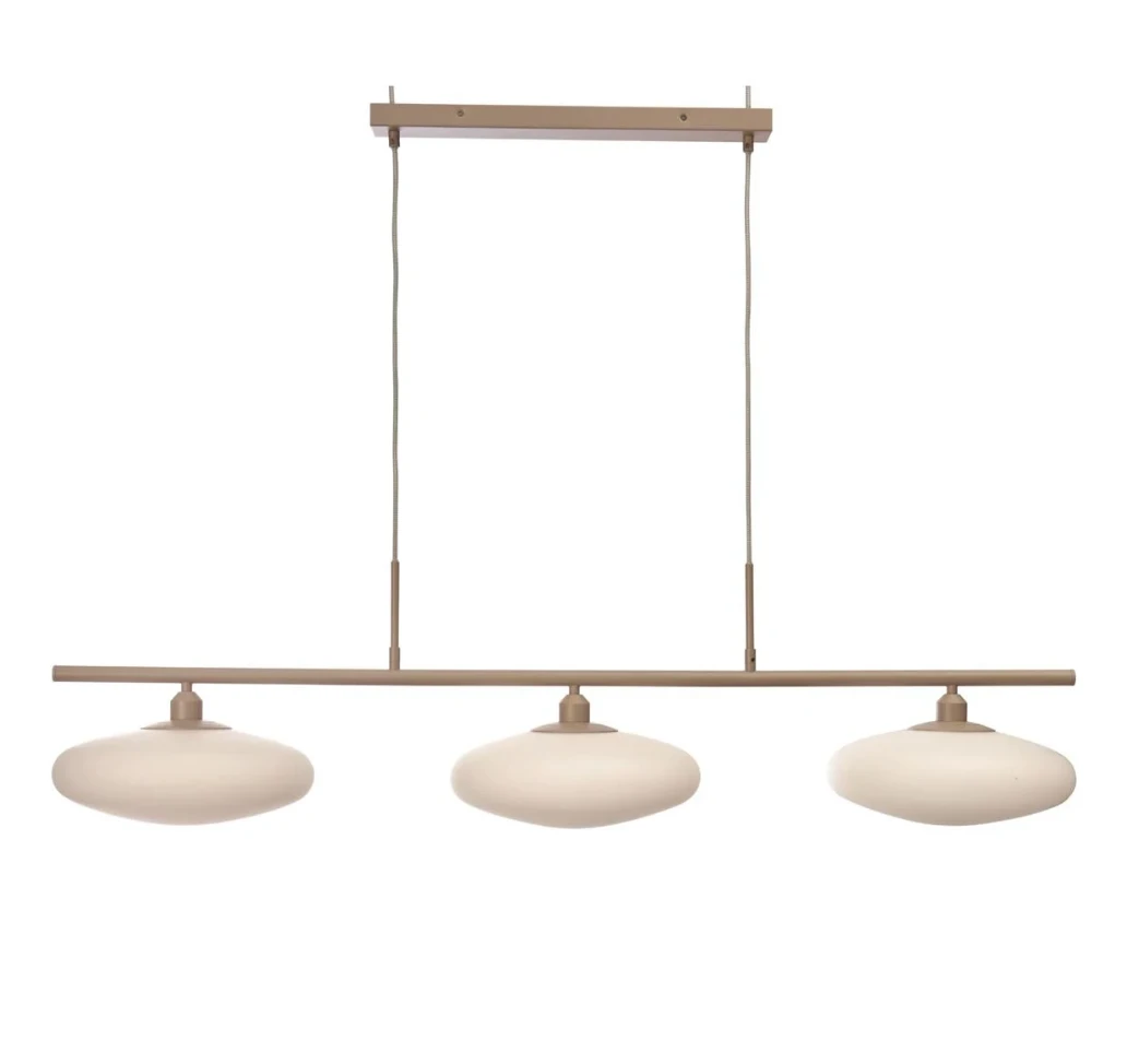 Hanglamp Sapporo 3 disc wit/zand by it's about RoMi