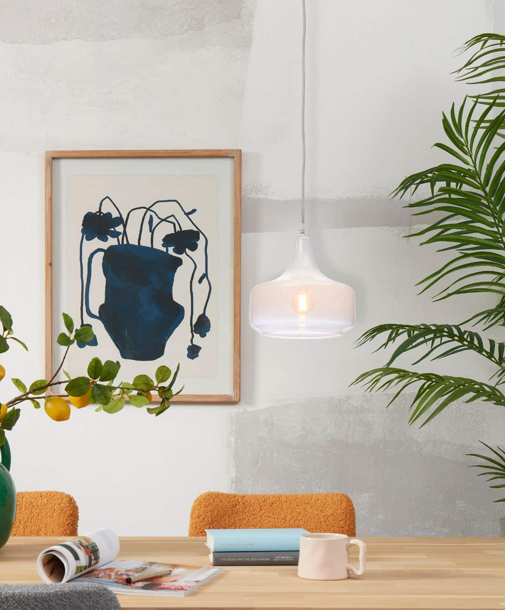 Hanglamp Reykjavik c.gradient melkwit - L - depauwwonen