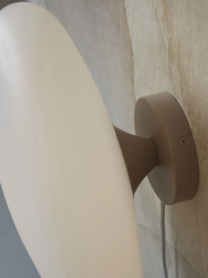 Wandlamp Sapporo glas wit/zand - L - depauwwonen