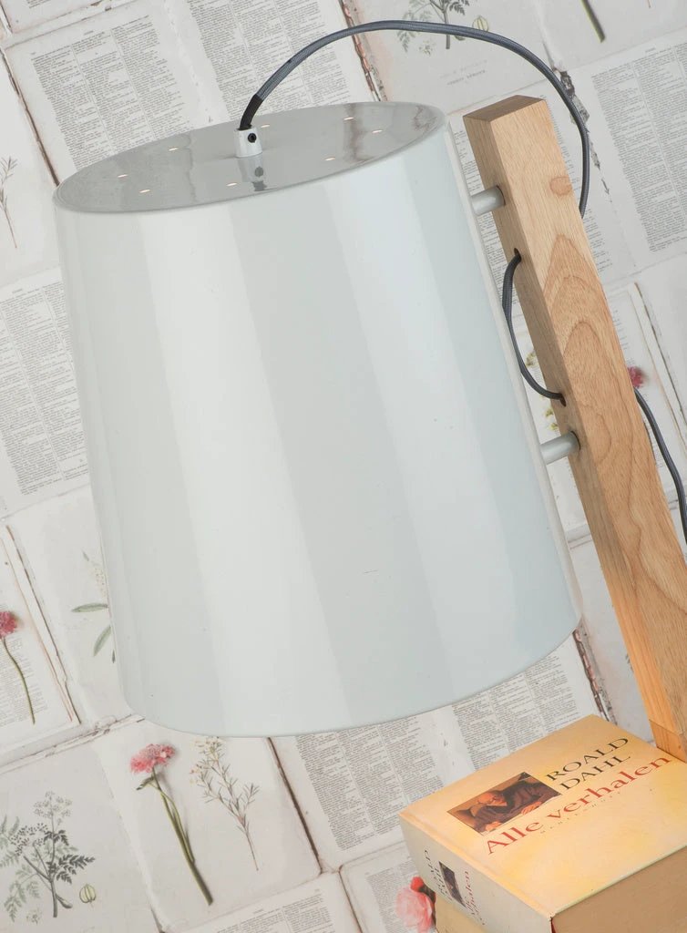 Vloerlamp Cambridge voor boeken - naturel/wit by it's about RoMi