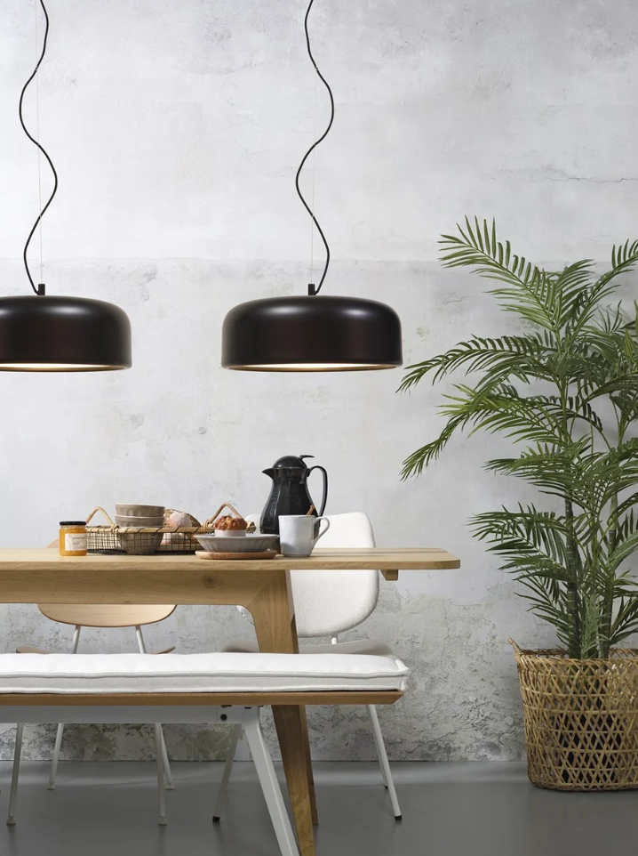 Hanglamp aluminium Marseille Ø48 - zwart - depauwwonen