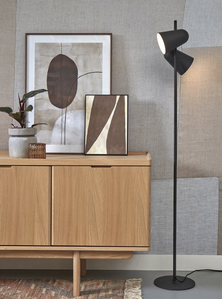 Vloerlamp ijzer Salamanca 2-kap - zwart by it's about RoMi