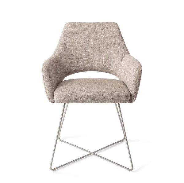 Yanai Eetkamerstoel - Cross Steel by Jesper Home