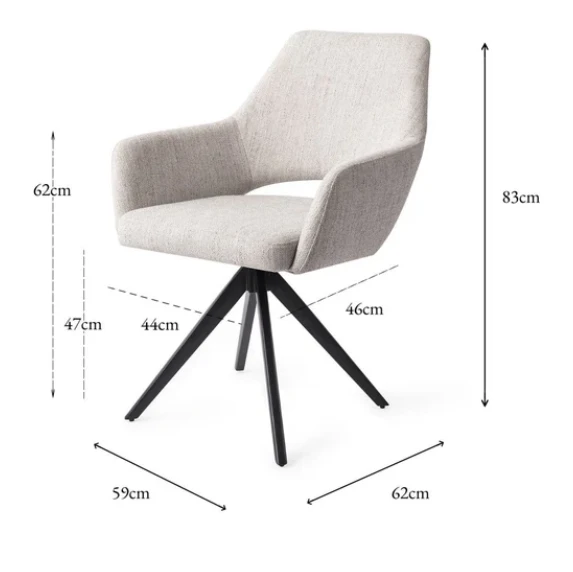 Yanai Eetkamerstoel - Turn Black by Jesper Home