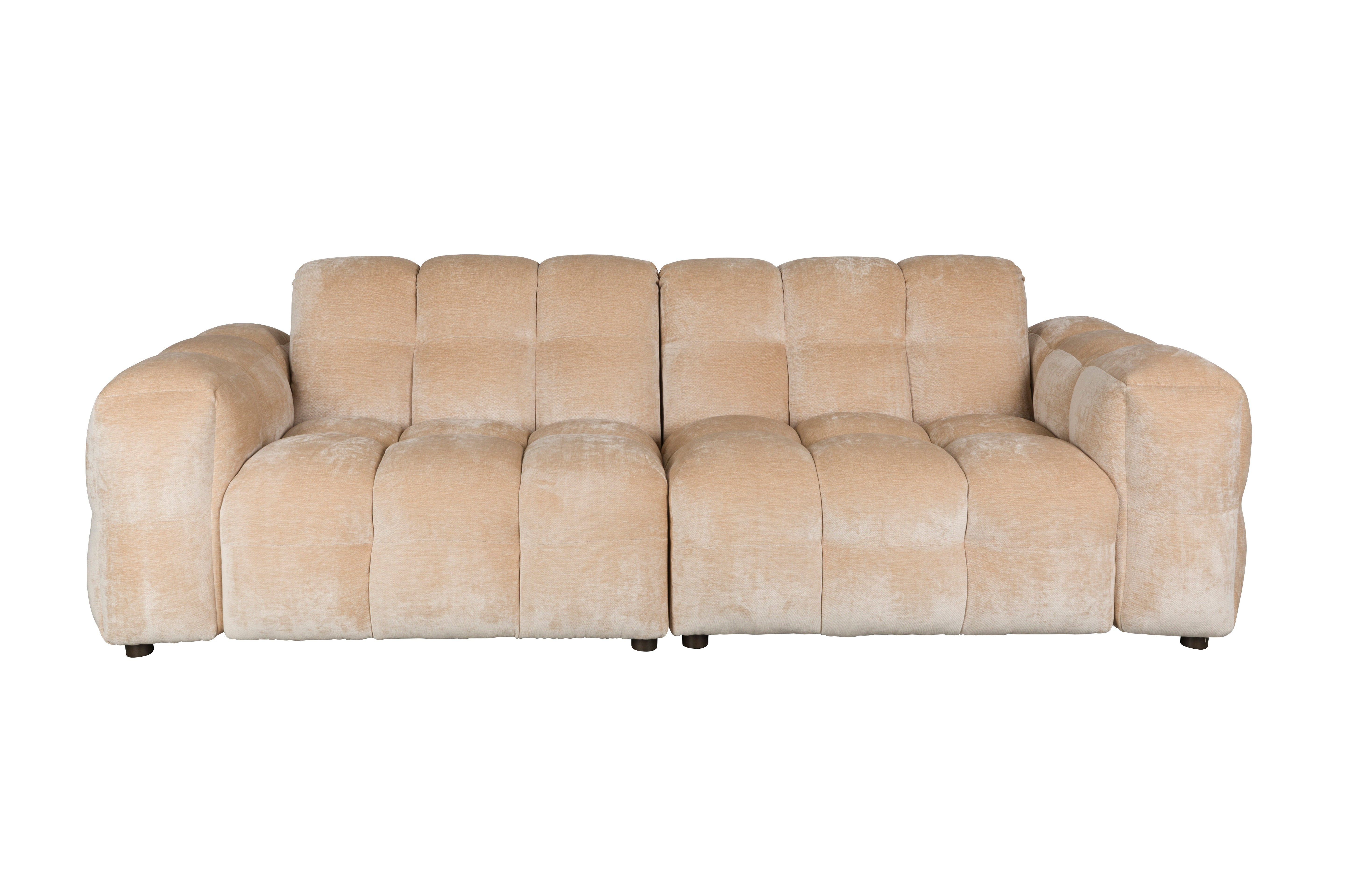 Sofa Hackman 3-Seater Velours Beige