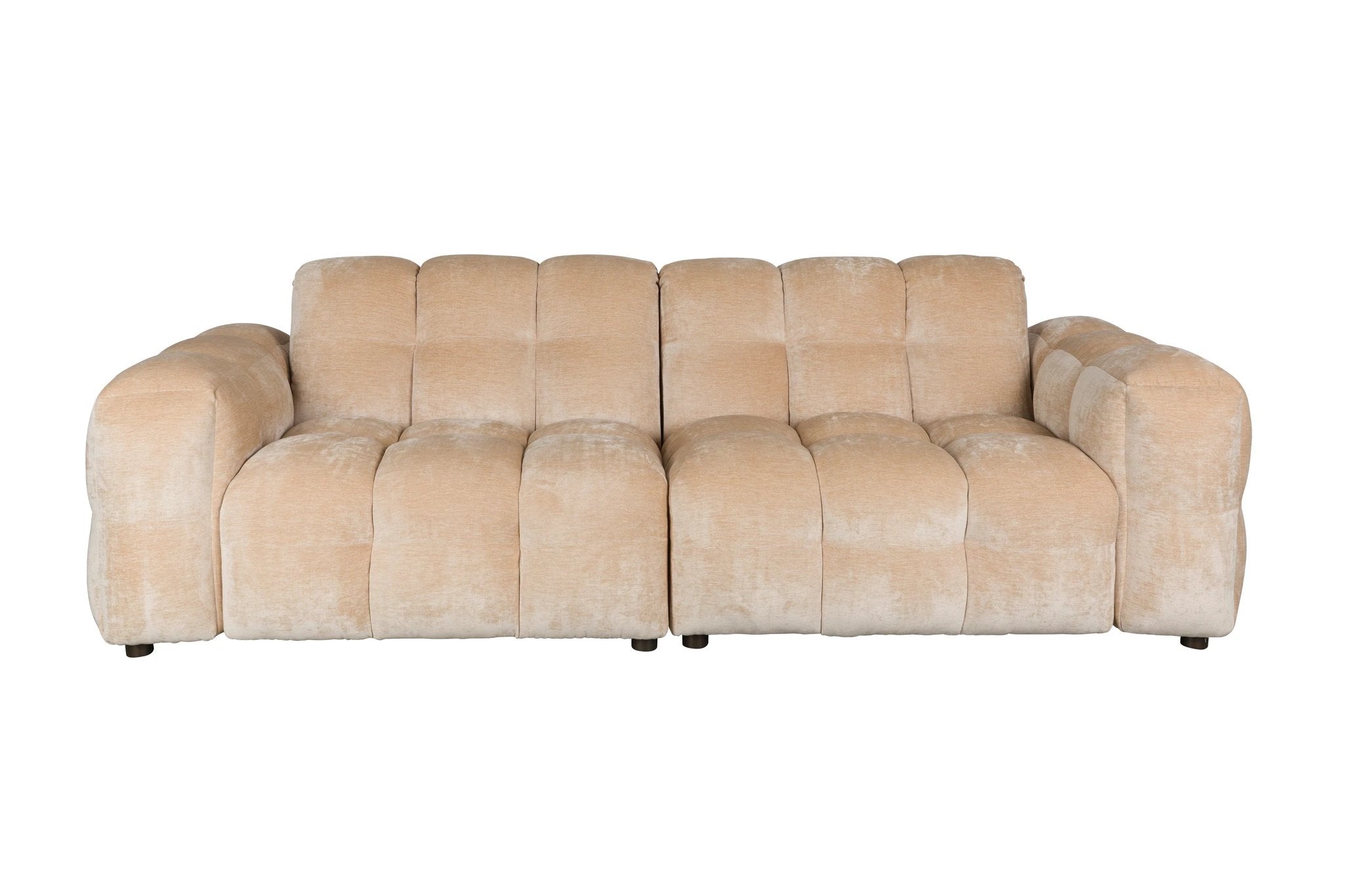 Bankstel Hackman 3-Seater Velours Beige by Dutchbone