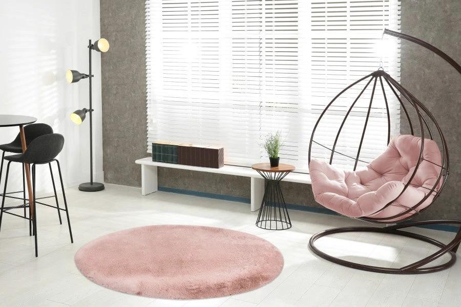 Vloerkleed Heaven Rond Powder Pink in 3 Maten by Lalee