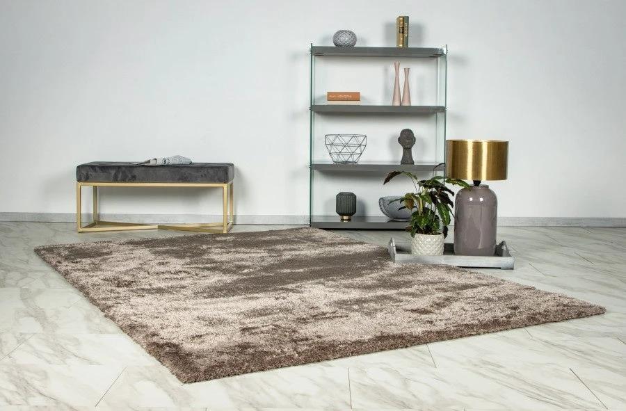 Vloerkleed Glamour Taupe in 4 Maten by Lalee