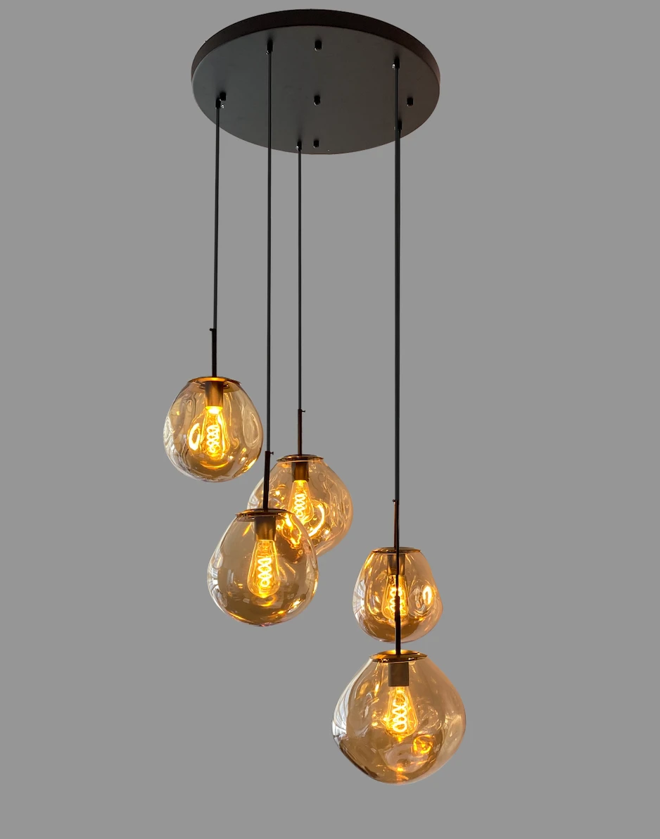 Hanglamp Drogon getrapt 5L in 3 kleuren by LightDesign