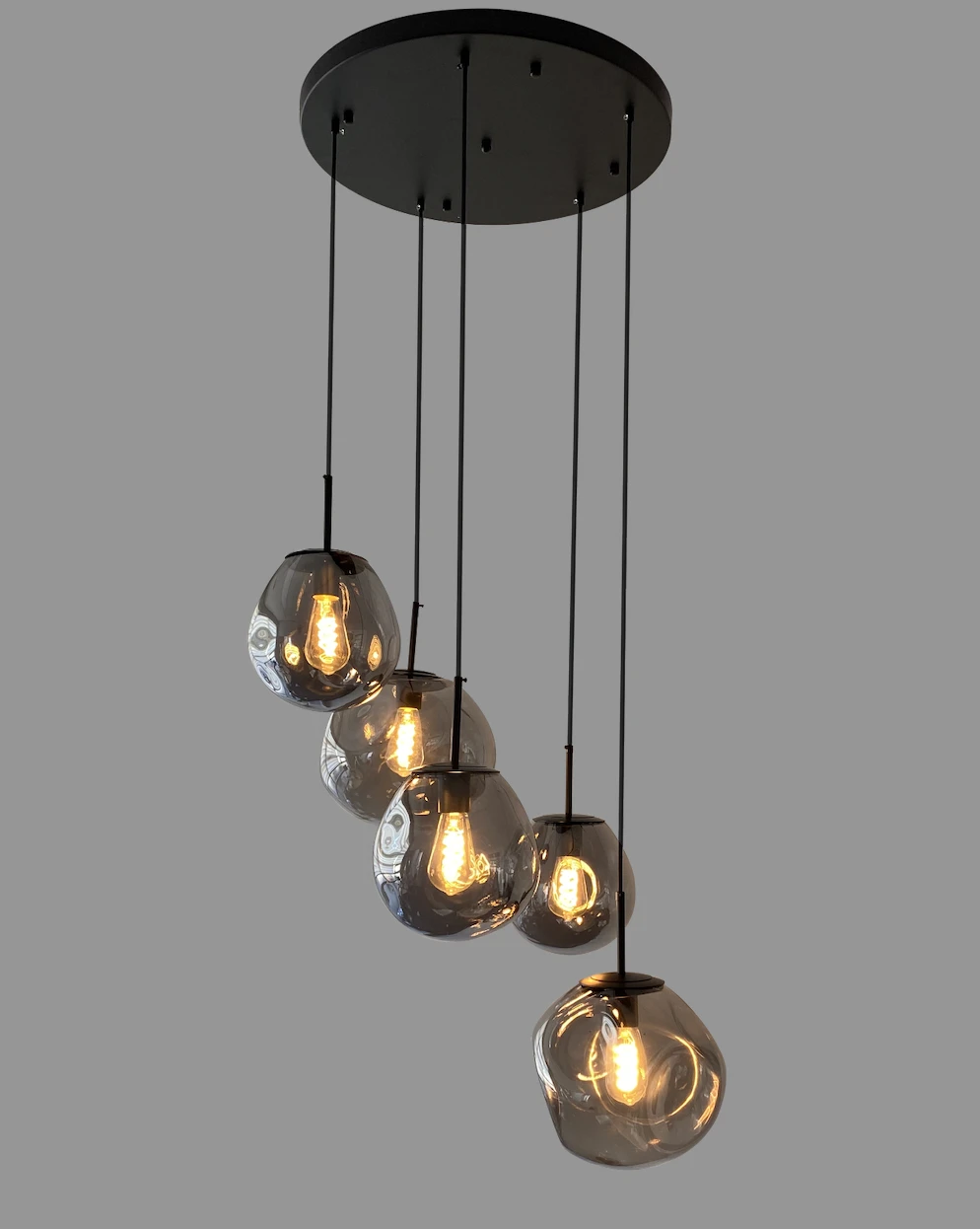 Hanglamp Drogon getrapt 5L in 3 kleuren by LightDesign