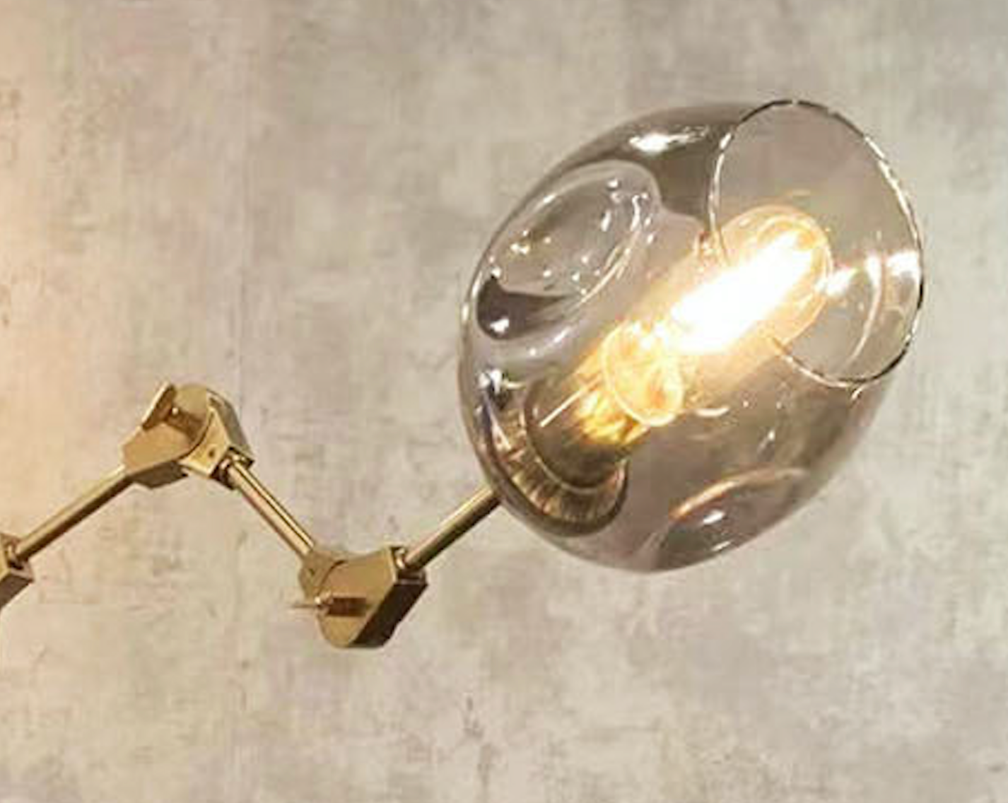 Hanglamp Graham 3L Messing Frame - 3 glas keuzes - ledlampen inclusief - depauwwonen